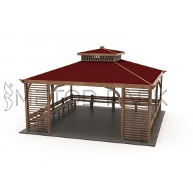 43 K Wooden Square Gazebo